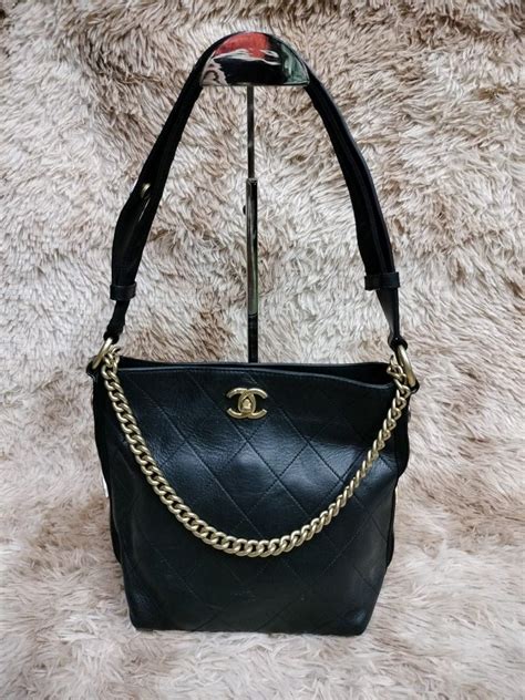 chanel button up hobo bag small|chanel hobo bag vintage.